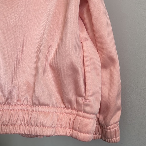Puma girl 18 month pink athletic jacket with pockets light peach pink pastel - Picture 4 of 5